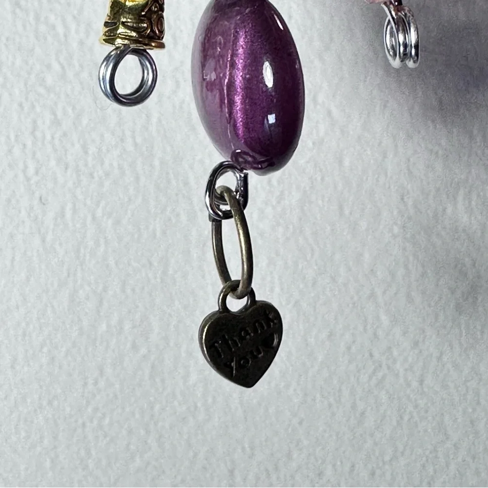 Brooch | Hand Crafted | Glass Beaded |  Pin Artisan Multicolor Wire-Wrapped OOAK